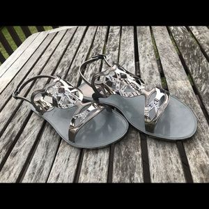 Stuart Weitzman Flat Slingback Sandal, Graphite